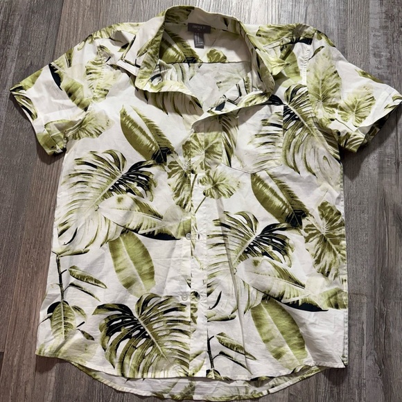 Forever 21 Men's Tropical Print Button-Up Shirt - Size M 
Summ wear - Picture 1 of 9